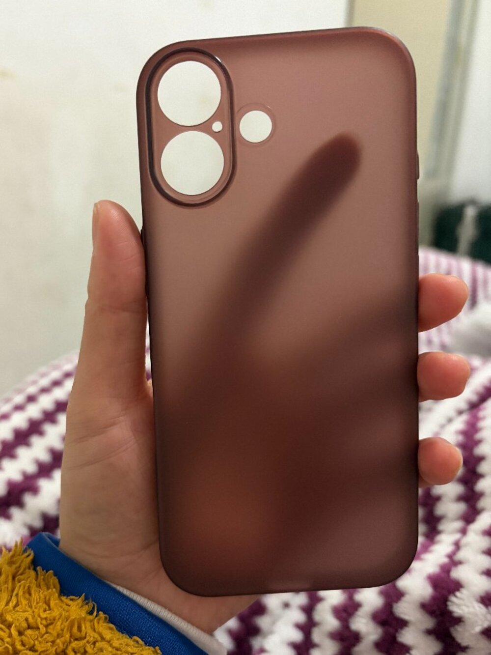 Matte Translucent Coffee Brown Case